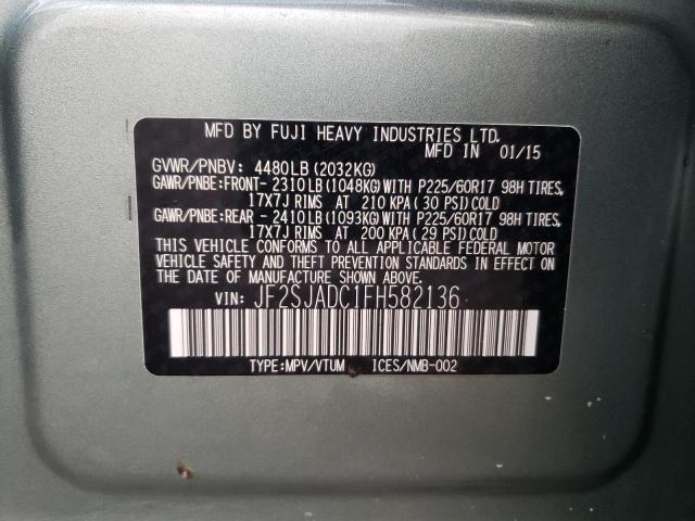 Photo 10 from auction – 2015 SUBARU FORESTER 2 with VIN JF2SJADC1FH582136