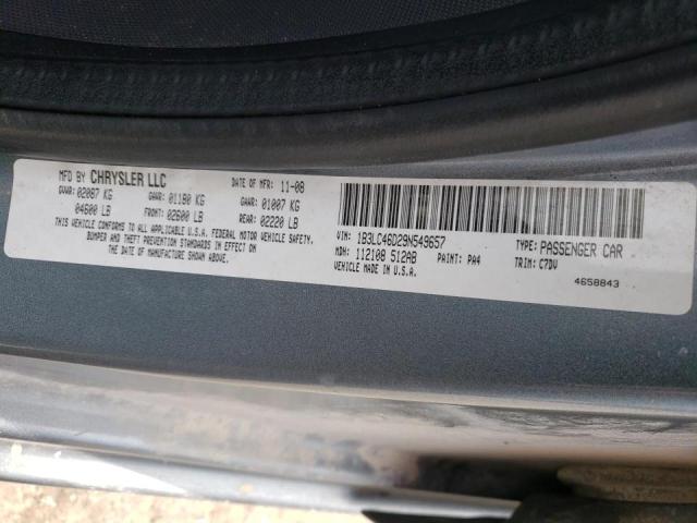 Photo 10 from auction – 2009 DODGE AVENGER SE with VIN 1B3LC46D29N549657