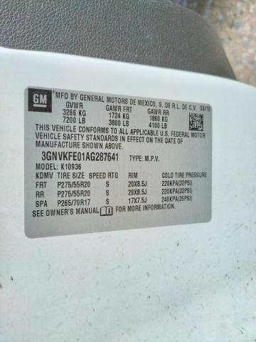 Photo 10 from auction – 2010 CHEVROLET AVALANCHE with VIN 3GNVKFE01AG287641