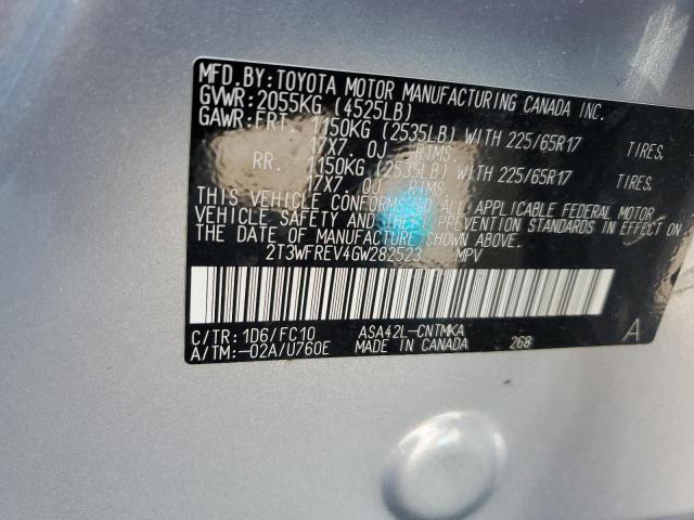 Photo 10 from auction – 2016 TOYOTA RAV4 XLE with VIN 2T3WFREV4GW282523