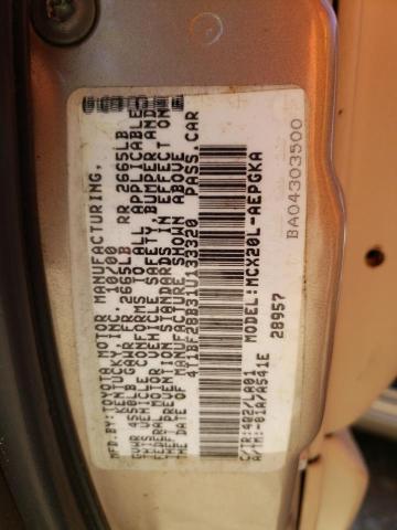 Photo 10 from auction – 2001 TOYOTA AVALON XL with VIN 4T1BF28B31U133320