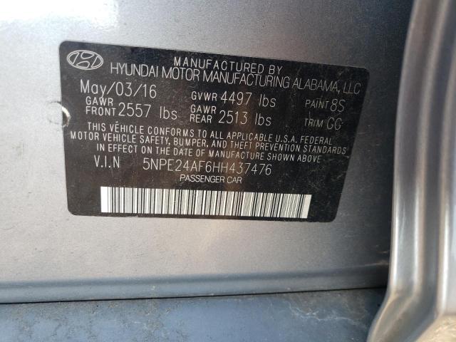 Photo 10 from auction – 2017 HYUNDAI SONATA SE with VIN 5NPE24AF6HH437476