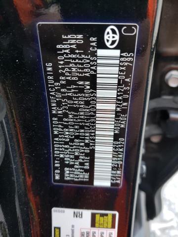 Photo 10 from auction – 2020 TOYOTA COROLLA SE with VIN 5YFS4RCE9LP030357