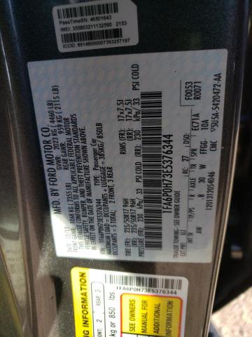Photo 10 from auction – 2014 FORD FUSION SE with VIN 1FA6P0H73E5376344