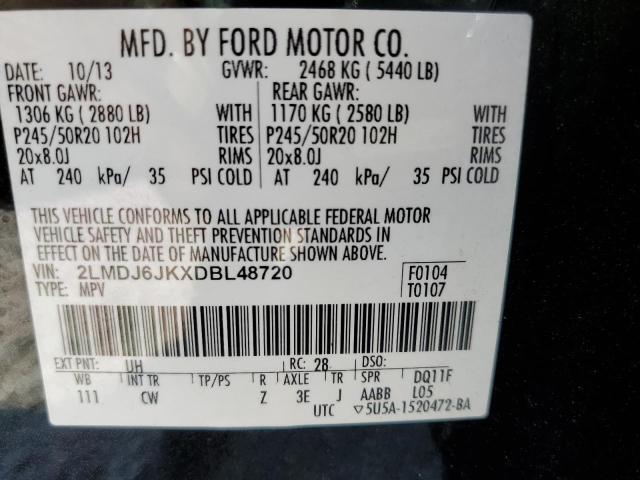 Photo 10 from auction – 2013 LINCOLN MKX with VIN 2LMDJ6JKXDBL48720