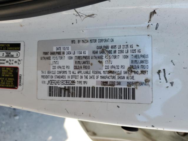 Photo 10 from auction – 2011 MAZDA CX-7 with VIN JM3ER2A51B0356226