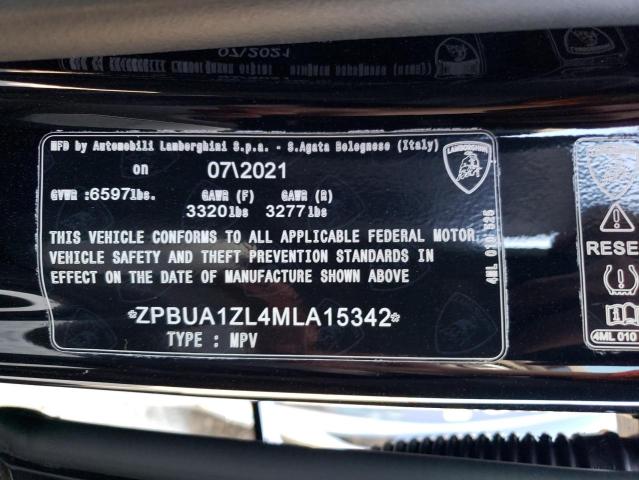 Photo 10 from auction – 2021 LAMBORGHINI URUS with VIN ZPBUA1ZL4MLA15342