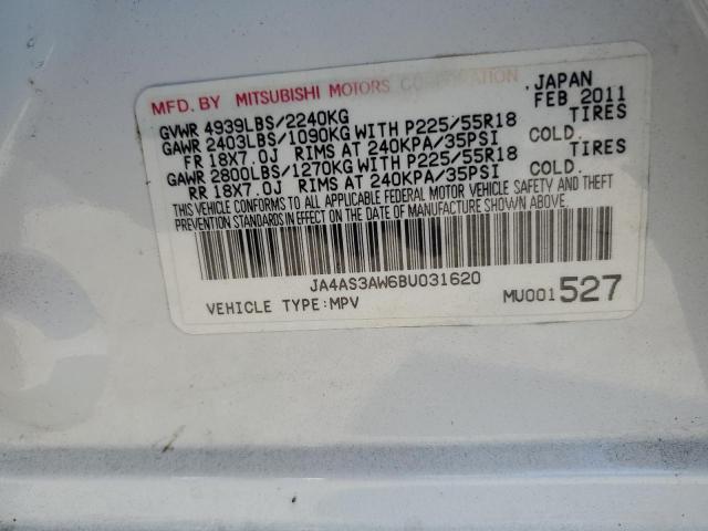 Photo 10 from auction – 2011 MITSUBISHI OUTLANDER with VIN JA4AS3AW6BU031620