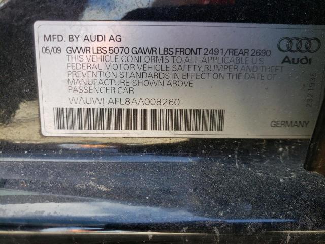 Photo 10 from auction – 2010 AUDI A4 PREMIUM with VIN WAUWFAFL8AA008260