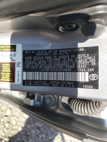 Photo 10 from auction – 2015 TOYOTA CAMRY LE with VIN 4T1BF1FK1FU059688