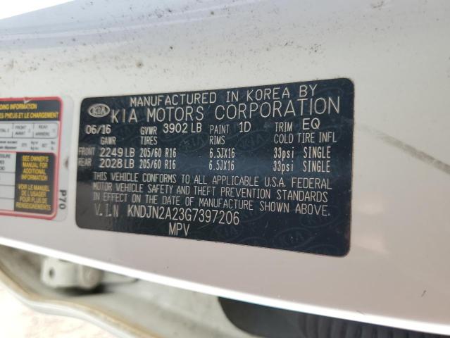 Photo 10 from auction – 2016 KIA SOUL with VIN KNDJN2A23G7397206