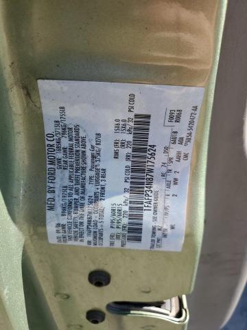 Photo 10 from auction – 2007 FORD FOCUS with VIN 1FAFP34N87W175624