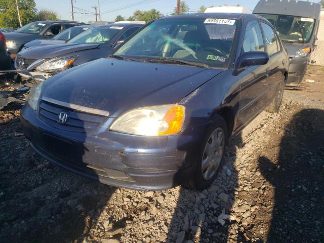 Photo 2 from auction – 2002 HONDA CIVIC with VIN 2HGES26802H567155
