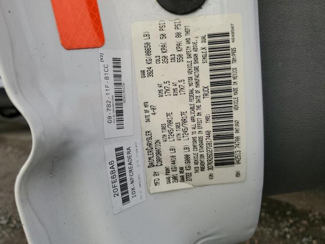 Photo 10 from auction – 2007 DODGE RAM 2500 S with VIN 3D7KR26D27G817440