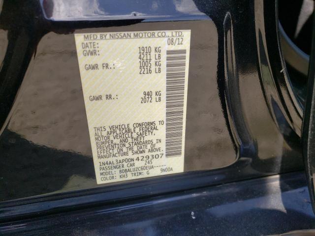 Photo 10 from auction – 2013 NISSAN ALTIMA 2.5 with VIN 1N4AL3AP0DN429307