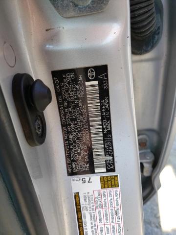 Photo 10 from auction – 2007 TOYOTA PRIUS with VIN JTDKB20U077652426