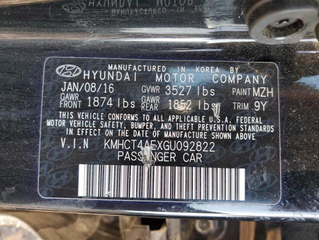 Photo 10 from auction – 2016 HYUNDAI ACCENT SE with VIN KMHCT4AEXGU092822