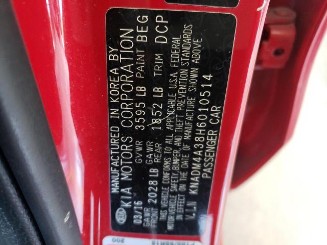 Photo 10 from auction – 2017 KIA RIO LX with VIN KNADM4A38H6010514