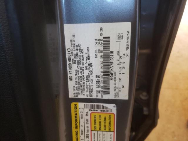 Photo 10 from auction – 2014 FORD FUSION SE with VIN 3FA6P0H77ER133410