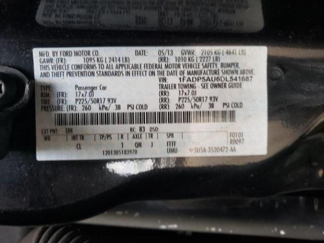 Photo 10 from auction – 2013 FORD C-MAX SE with VIN 1FADP5AU6DL541687
