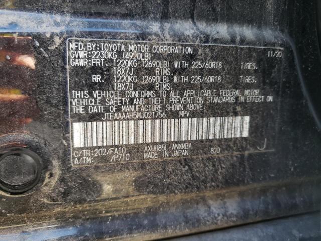 Photo 10 from auction – 2021 TOYOTA VENZA with VIN JTEAAAAH5MJ021756