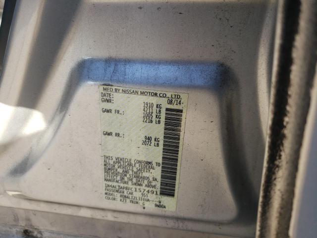 Photo 10 from auction – 2015 NISSAN ALTIMA 2.5 with VIN 1N4AL3AP8FC157491