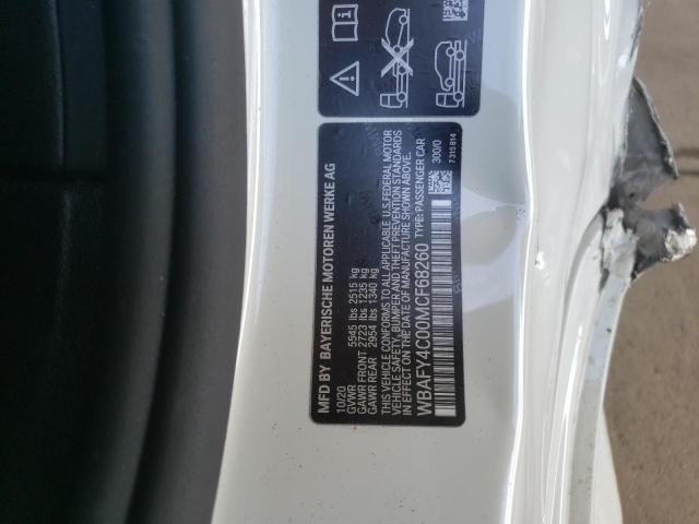 Photo 10 from auction – 2021 BMW M850XI with VIN WBAFY4C00MCF68260