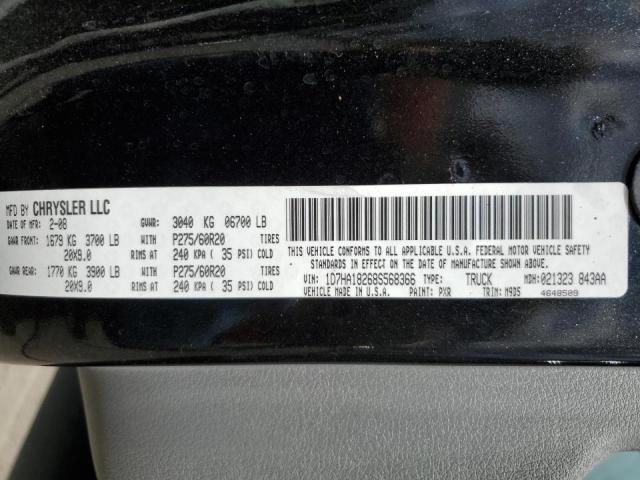Photo 10 from auction – 2008 DODGE RAM 1500 S with VIN 1D7HA18268S568366