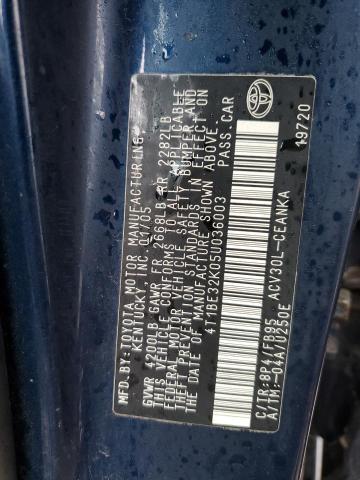 Photo 10 from auction – 2005 TOYOTA CAMRY LE with VIN 4T1BE32K05U036003