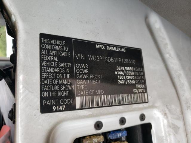 Photo 10 from auction – 2015 MERCEDES-BENZ SPRINTER 2 with VIN WD3PE8DB1FP128610