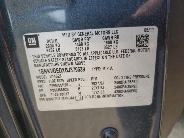 Photo 10 from auction – 2011 CHEVROLET TRAVERSE L with VIN 1GNKVGEDXBJ379639