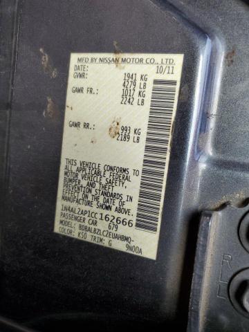 Photo 10 from auction – 2012 NISSAN ALTIMA BAS with VIN 1N4AL2AP1CC162666