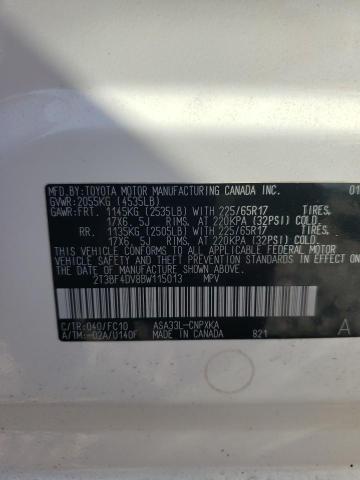 Photo 10 from auction – 2011 TOYOTA RAV4 with VIN 2T3BF4DV8BW115013