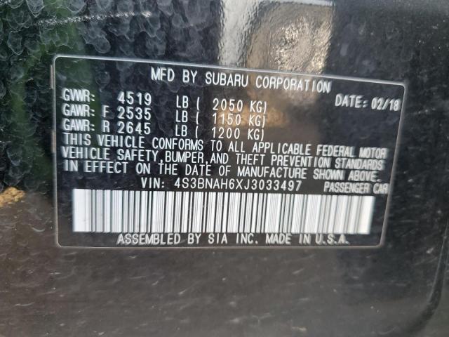 Photo 10 from auction – 2018 SUBARU LEGACY 2.5 with VIN 4S3BNAH6XJ3033497