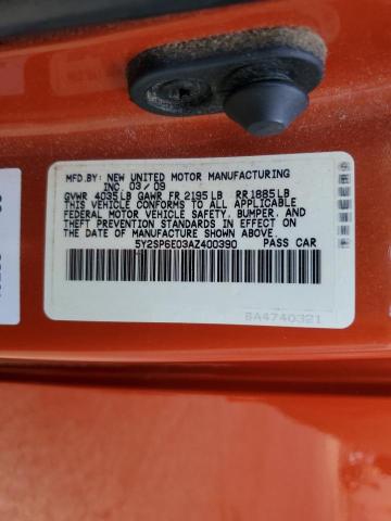 Photo 10 from auction – 2010 PONTIAC VIBE with VIN 5Y2SP6E03AZ400390