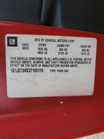 Photo 10 from auction – 2002 CHEVROLET CAVALIER with VIN 1G1JC124X27105178