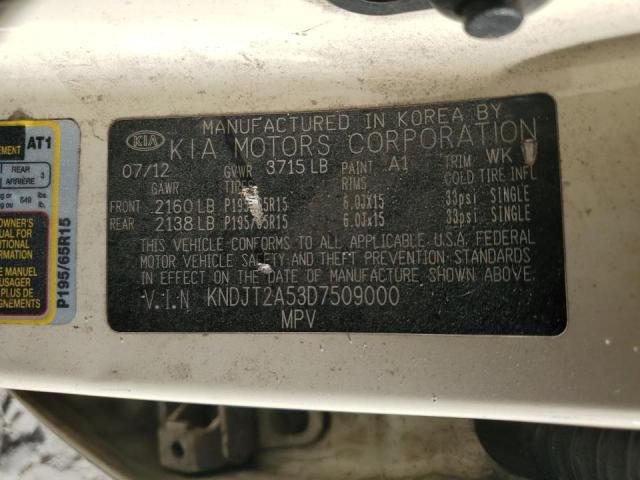 Photo 10 from auction – 2013 KIA SOUL with VIN KNDJT2A53D7509000