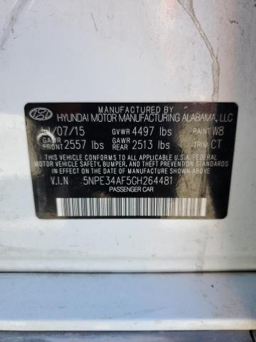 Photo 10 from auction – 2016 HYUNDAI SONATA SPO with VIN 5NPE34AF5GH264481