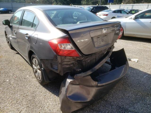 Photo 3 from auction – 2012 HONDA CIVIC LX with VIN 19XFB2F59CE043539
