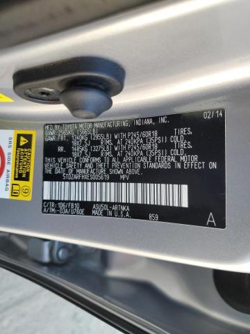 Photo 10 from auction – 2014 TOYOTA HIGHLANDER with VIN 5TDZARFHXES005619