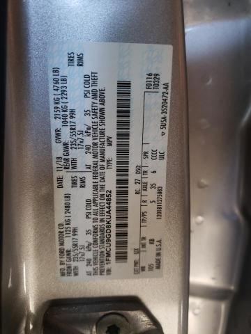 Photo 10 from auction – 2019 FORD ESCAPE SE with VIN 1FMCU9GD8KUA44852