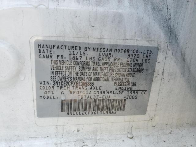 Photo 10 from auction – 2016 NISSAN VERSA NOTE with VIN 3N1CE2CPXGL369385