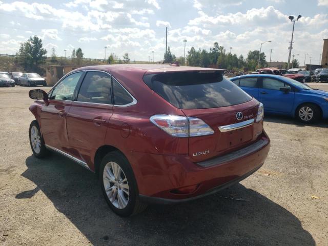 Photo 3 from auction – 2010 LEXUS RX 450 with VIN JTJZB1BA3A2400635
