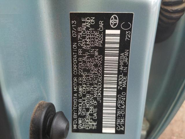 Photo 10 from auction – 2013 TOYOTA PRIUS with VIN JTDKN3DU6D5667933