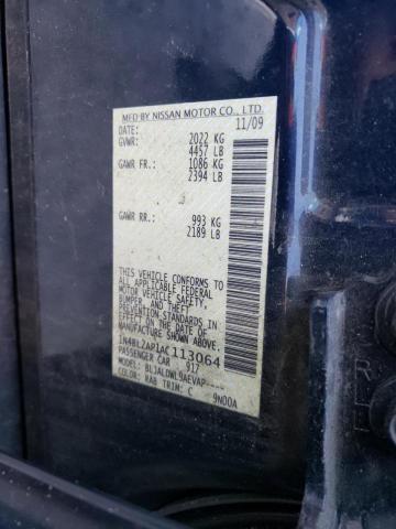 Photo 10 from auction – 2010 NISSAN ALTIMA SR with VIN 1N4BL2AP1AC113064