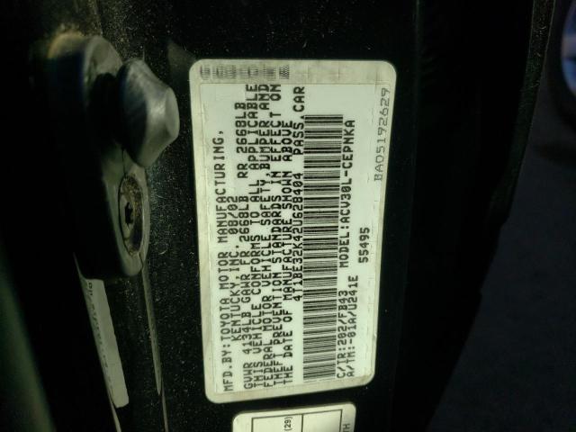 Photo 10 from auction – 2002 TOYOTA CAMRY LE with VIN 4T1BE32K42U628404