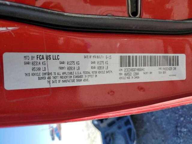 Photo 10 from auction – 2015 DODGE CHARGER SE with VIN 2C3CDXBG6FH866041