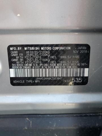 Photo 10 from auction – 2019 MITSUBISHI ECLIPSE CR with VIN JA4AS3AA6KZ023847