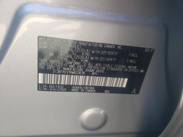 Photo 10 from auction – 2017 TOYOTA RAV4 LE with VIN 2T3BFREV1HW623618