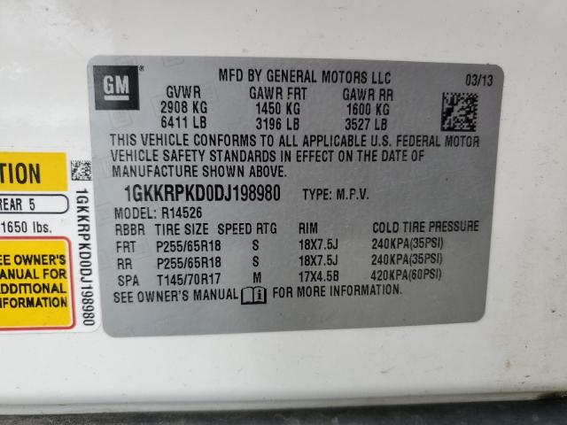 Photo 10 from auction – 2013 GMC ACADIA with VIN 1GKKRPKD0DJ198980